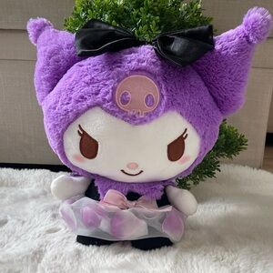 Kuromi Black Flower Dress BIG Plush Doll – FuRyu Sanrio Japan Import – New